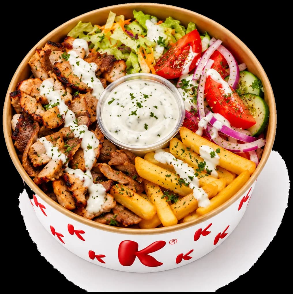 Piatto Kebab Grande nella ciotola K